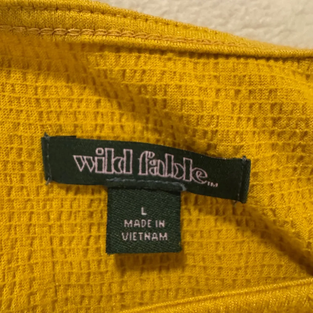 Wild Fable Mustard Textured Dress - Image 3