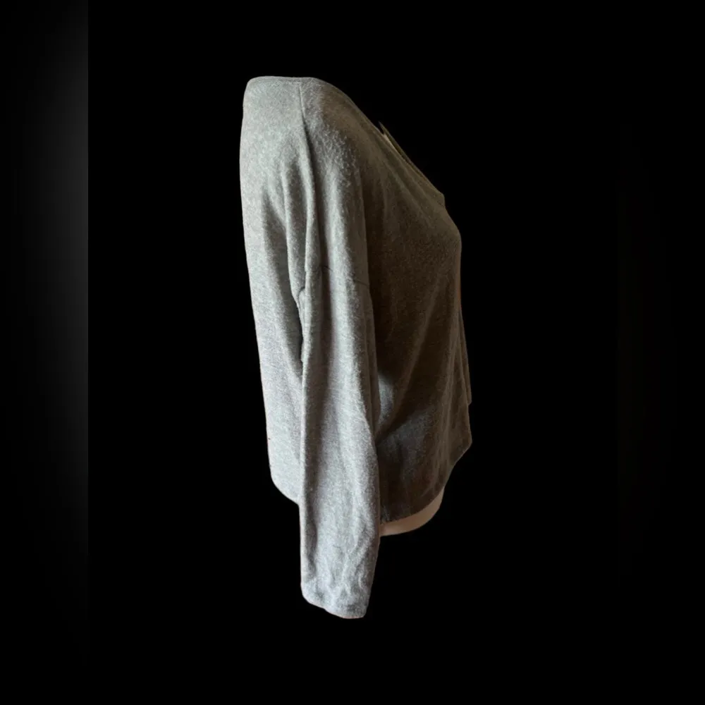 Project Social T‎ Gray Lightweight Scoop Neck Pullover Sweater Casual Soft Knit - Image 4