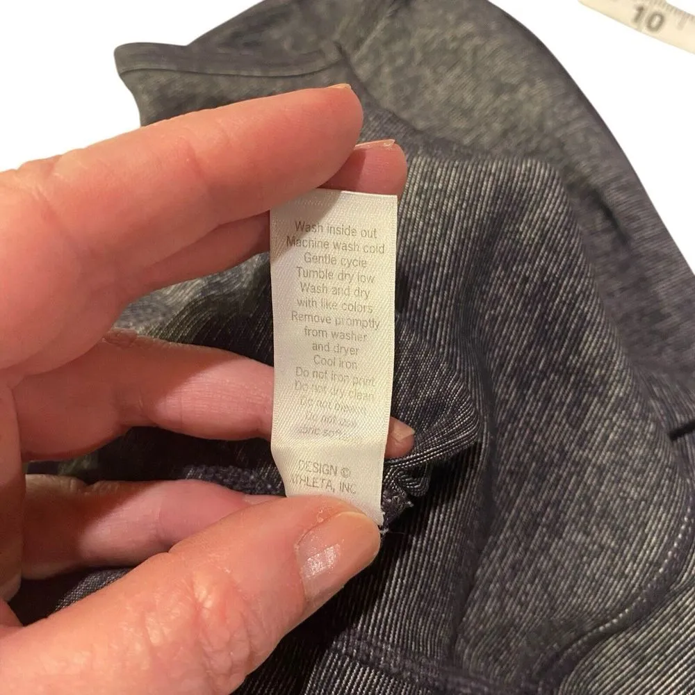 Athleta Leggings Cropped Womens Size Small Heather Gray YOGA‎ Workout Hiking - Image 6