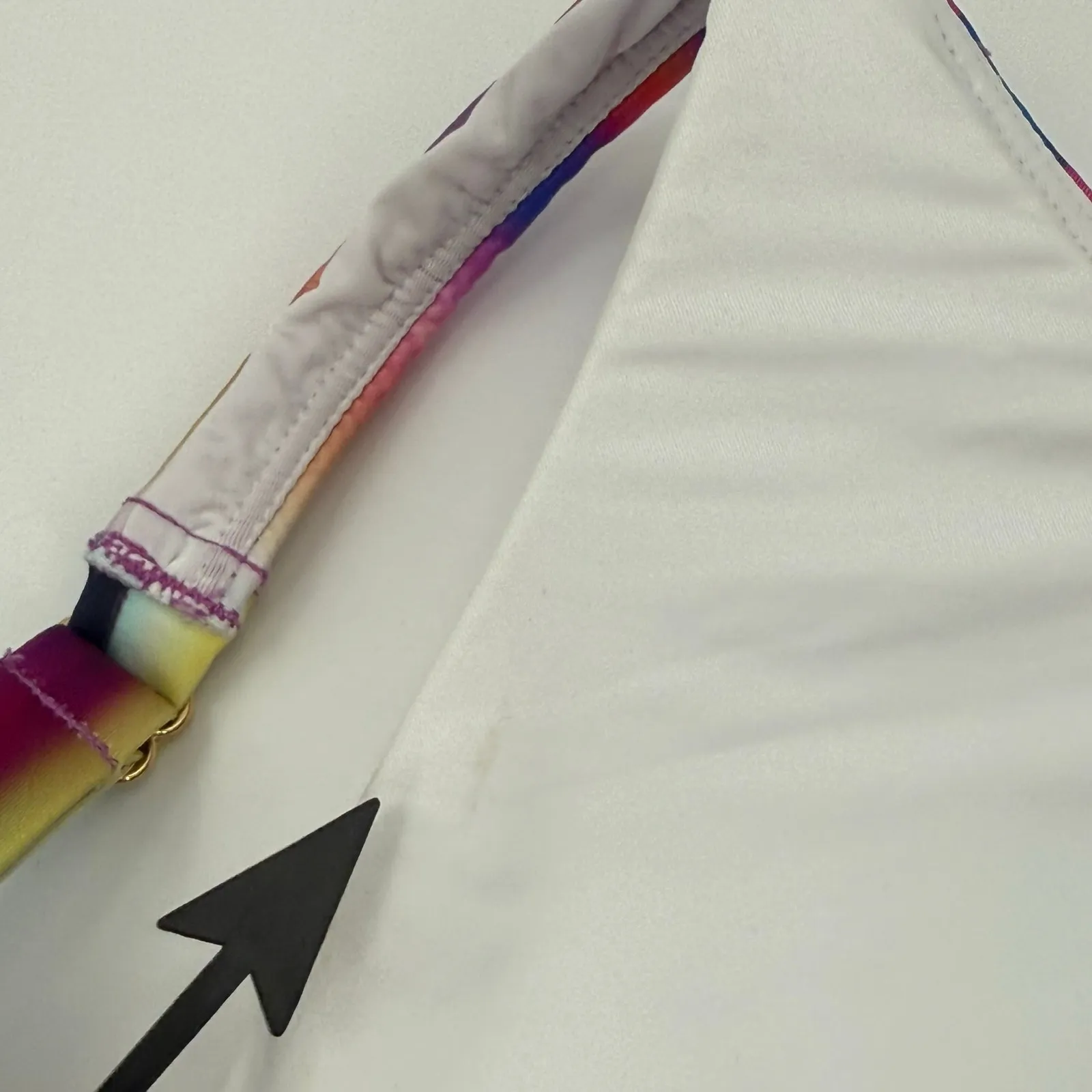 La Blanca Bikini Top Size 10 NWT Sunset Shores Over The Shoulder Underwire Wrap - Image 5