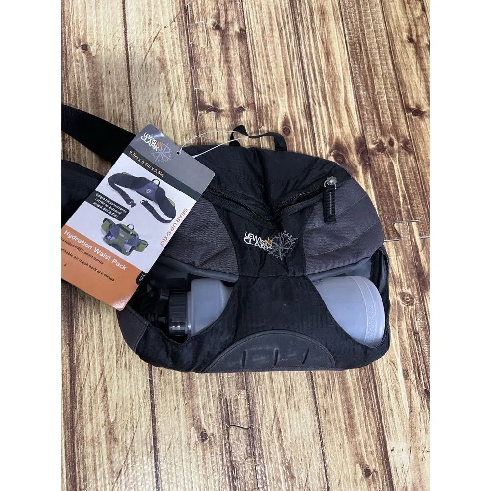 Lewis N Clark Hydration Waist Pack Black for hiking biking NEW - Image 2