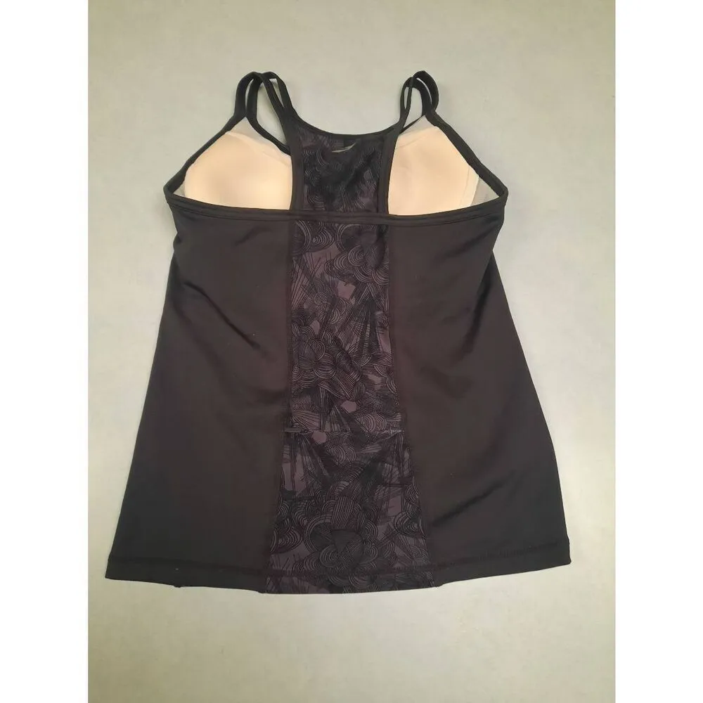 Brooks Running Size S Charcoal Gray Racerback Tank Top - Image 2