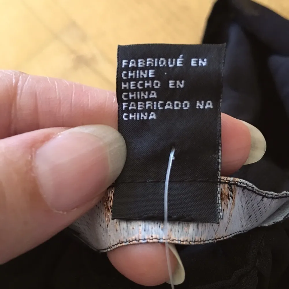 Forever 21 Semi-Sheer High-Neck Blouse, Polka Dots, Black, Size XS - Image 5