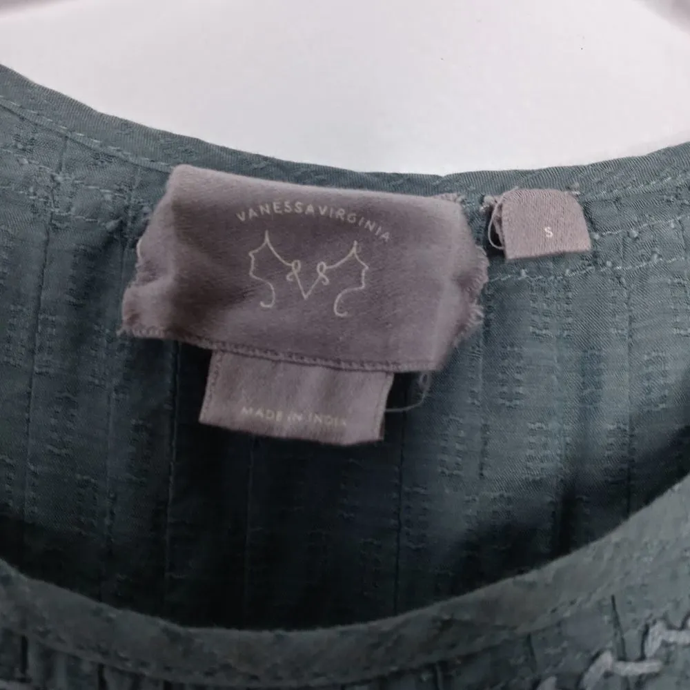 Anthropologie VanessaVirginia gray blue Dress - Image 7