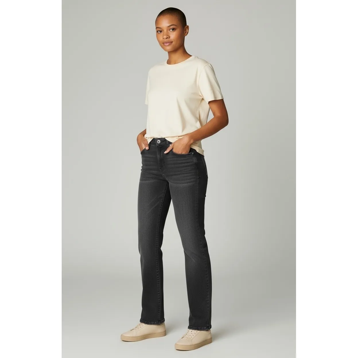 Not Your Daughters Jeans Womens Sz 6 Black Lift Tuck Straight Leg Jeans Trendy # - Image 11