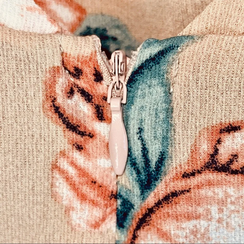 GRADE & GATHER cross front Jumpsuit floral design adjustable straps - Image 8