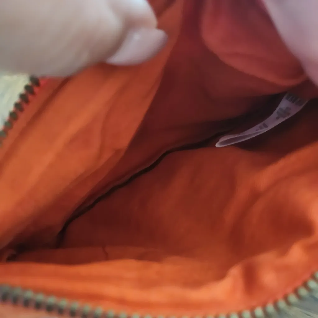 Anthropologie Coral Floral Embellished Cosmetic Pouch - Image 5