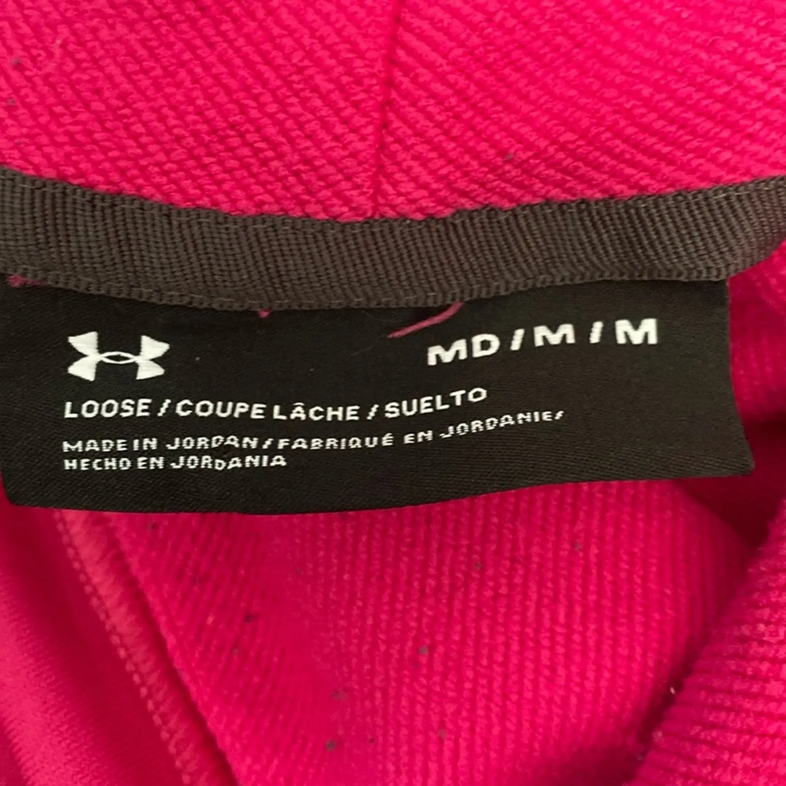 Under Armour Loose Hunt Hot Pink Long Sleeve Sweatshirt Women Size M - Image 8