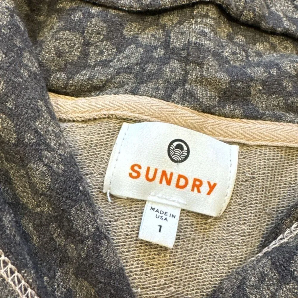 Sundry floral striped hoodie size 1 (small) - Image 3