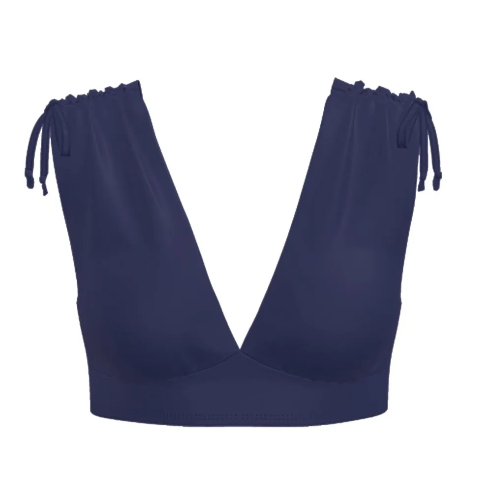 NWT Women's Shoulder Ruched Bikini Navy blue Top 2X Bottoms 3X time and tru - Image 5