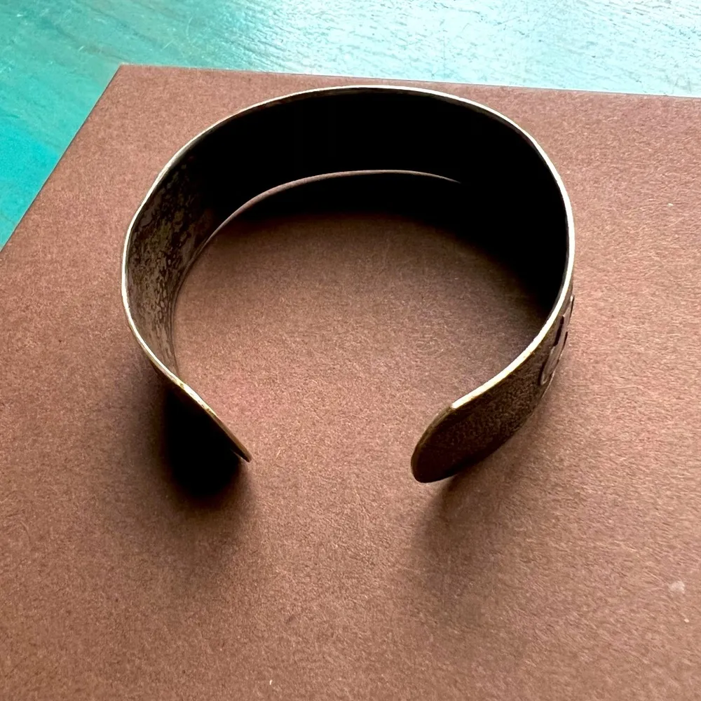 Extremely Rare 1940’s Girl Scouts Silver Cuff Bracelet - Image 3