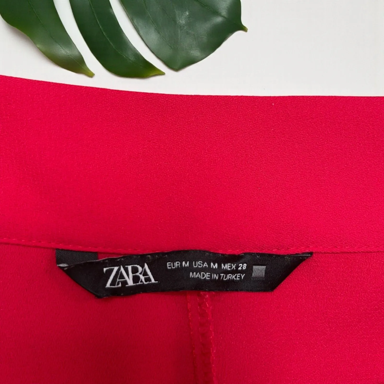 ZARA Red High-Waisted Tie-Front Skort - Image 6