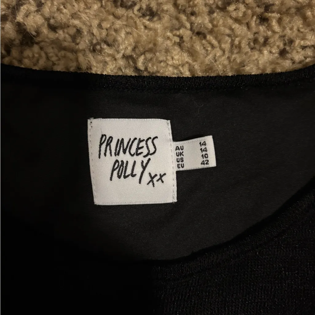 Princess Polly Black Sleeveless Tank - Image 2