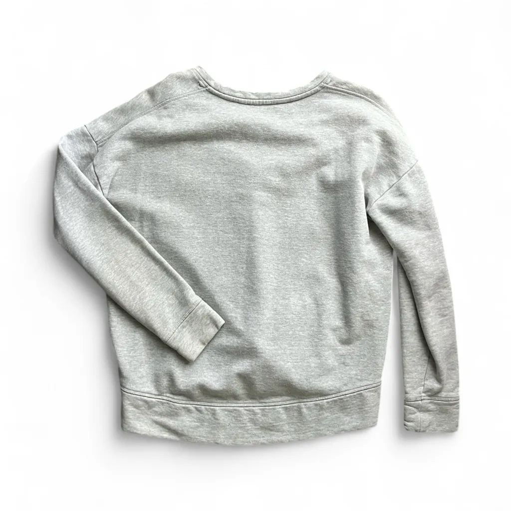 Athleta Heather Gray Cityscape Pullover Sweatshirt with Zipper Hem - Image 7