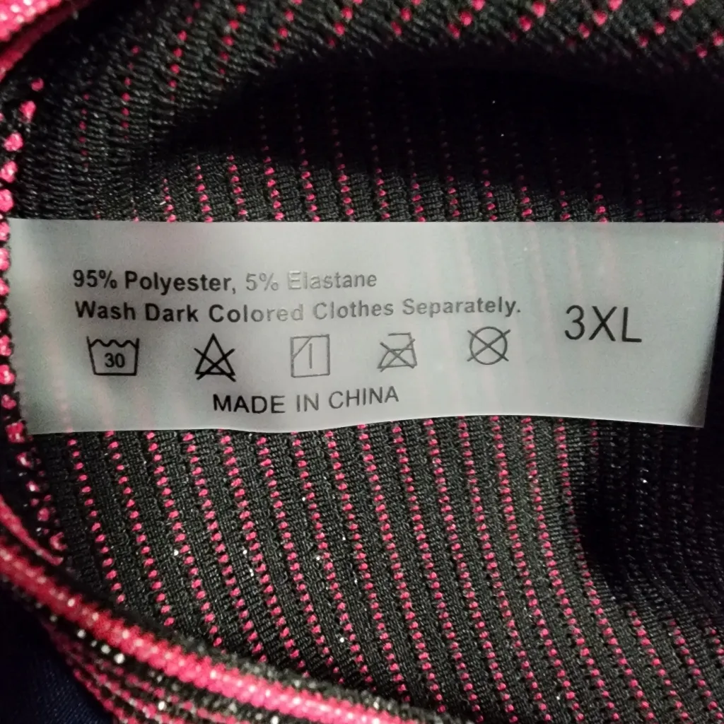 Pink and Black Bikini Set Size 3XL - Image 3