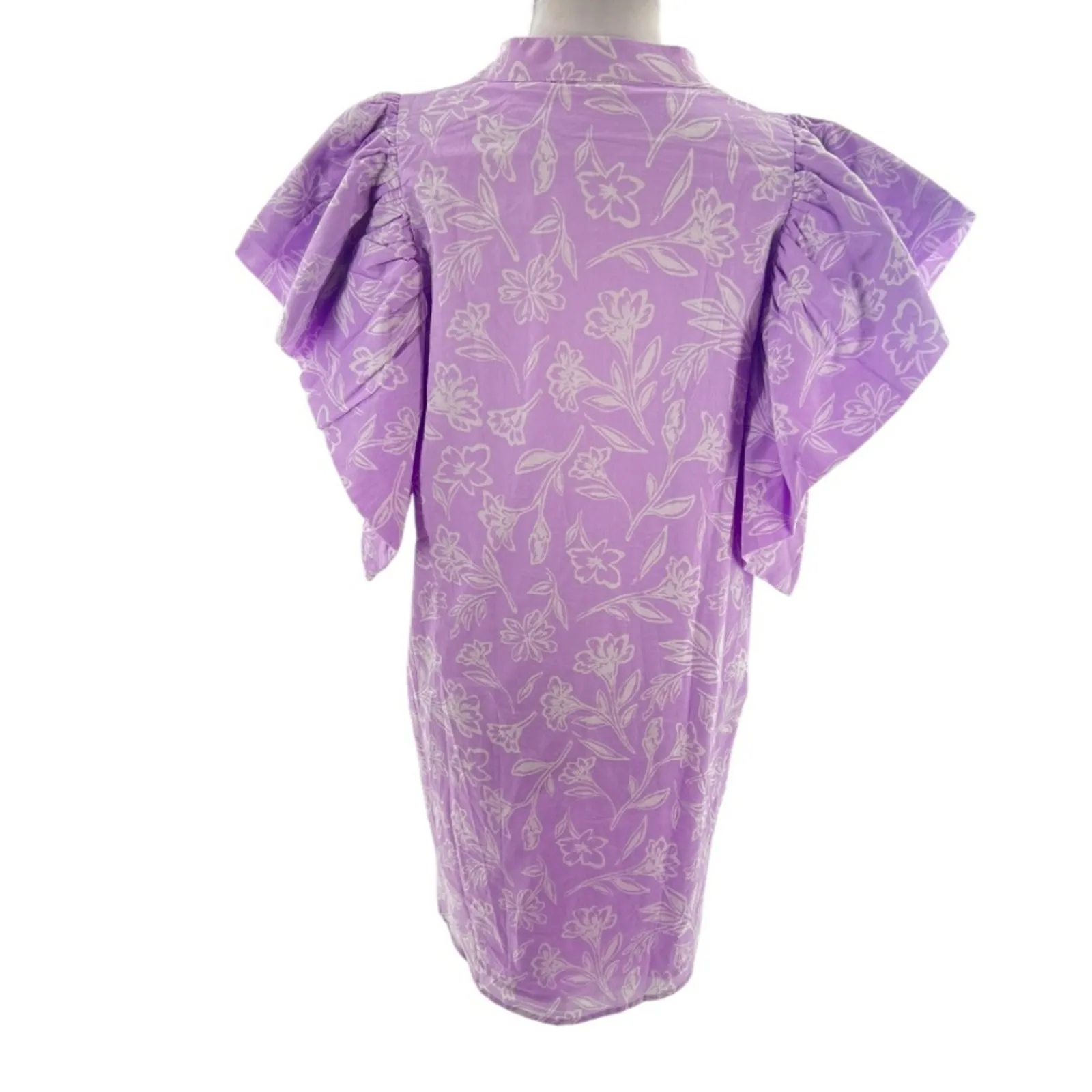 NWT J.Marie The Vivian Shirt Dress purple sz L Size L - Image 10