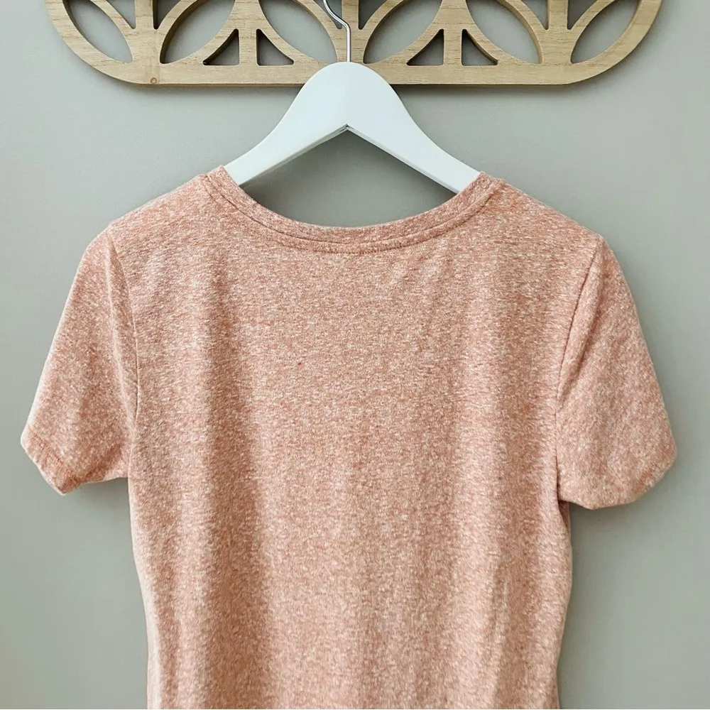 Z Supply V-Neck Tee Shirt Peach Sz Small - Image 7