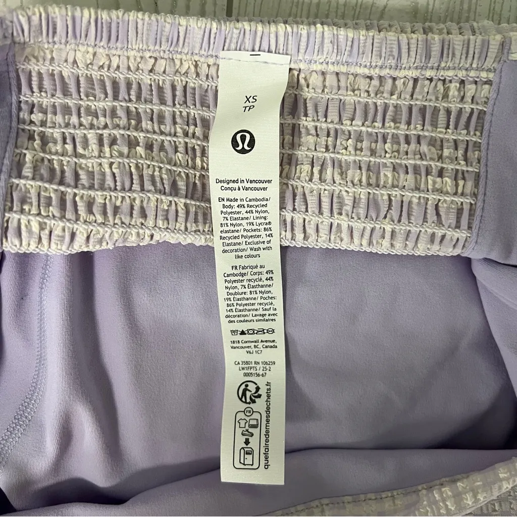 Lululemon Seersucker Check Ruched Midi Dress - Image 3