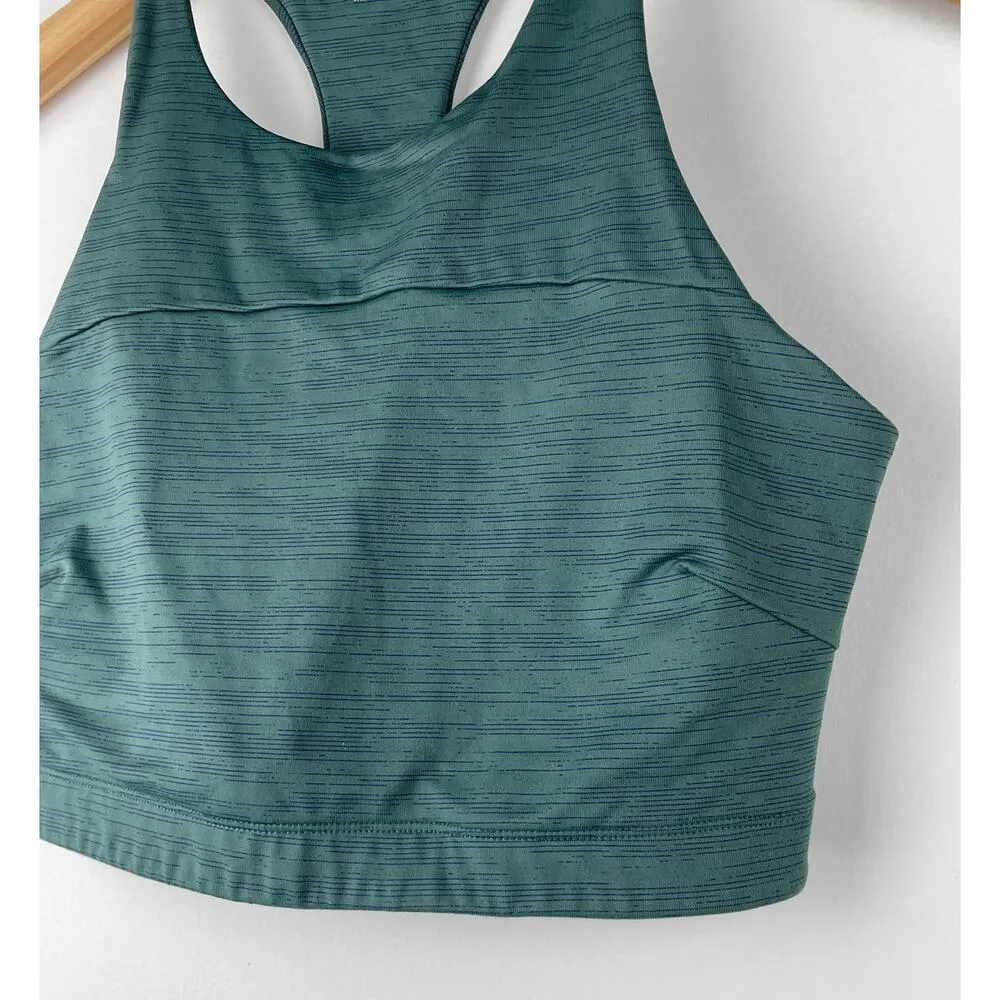 Outdoor Voices TechSweat Sports Bra Top Color Evergreen Size Small - Image 3