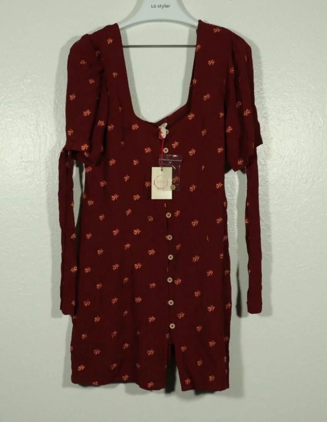 NWT  Red Leaf Size Small Dress - Image 3