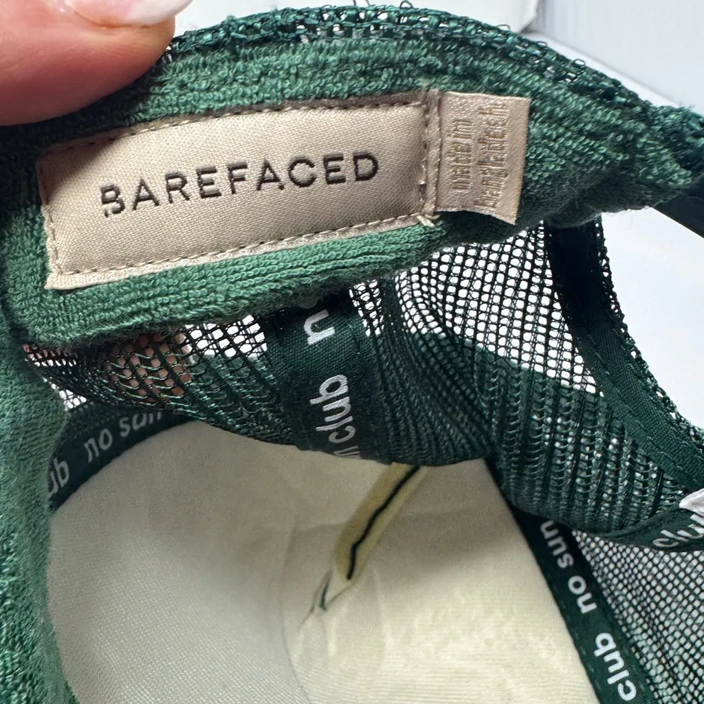 Barefaced Varisty Trucker Hat Green NWOT - Image 6