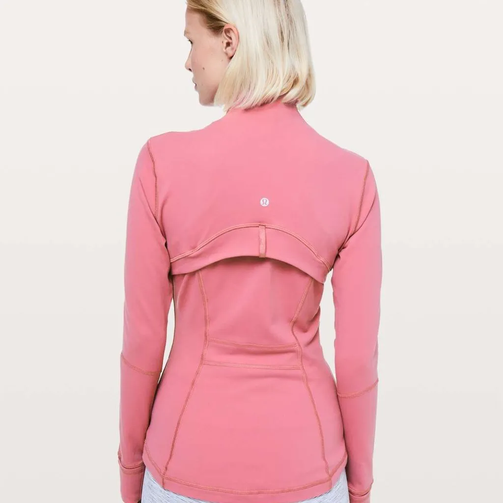 LULULEMON Define Jacket Luon Cherry Tint Pink Size 6 Full Zip FLAWS GUC - Image 2
