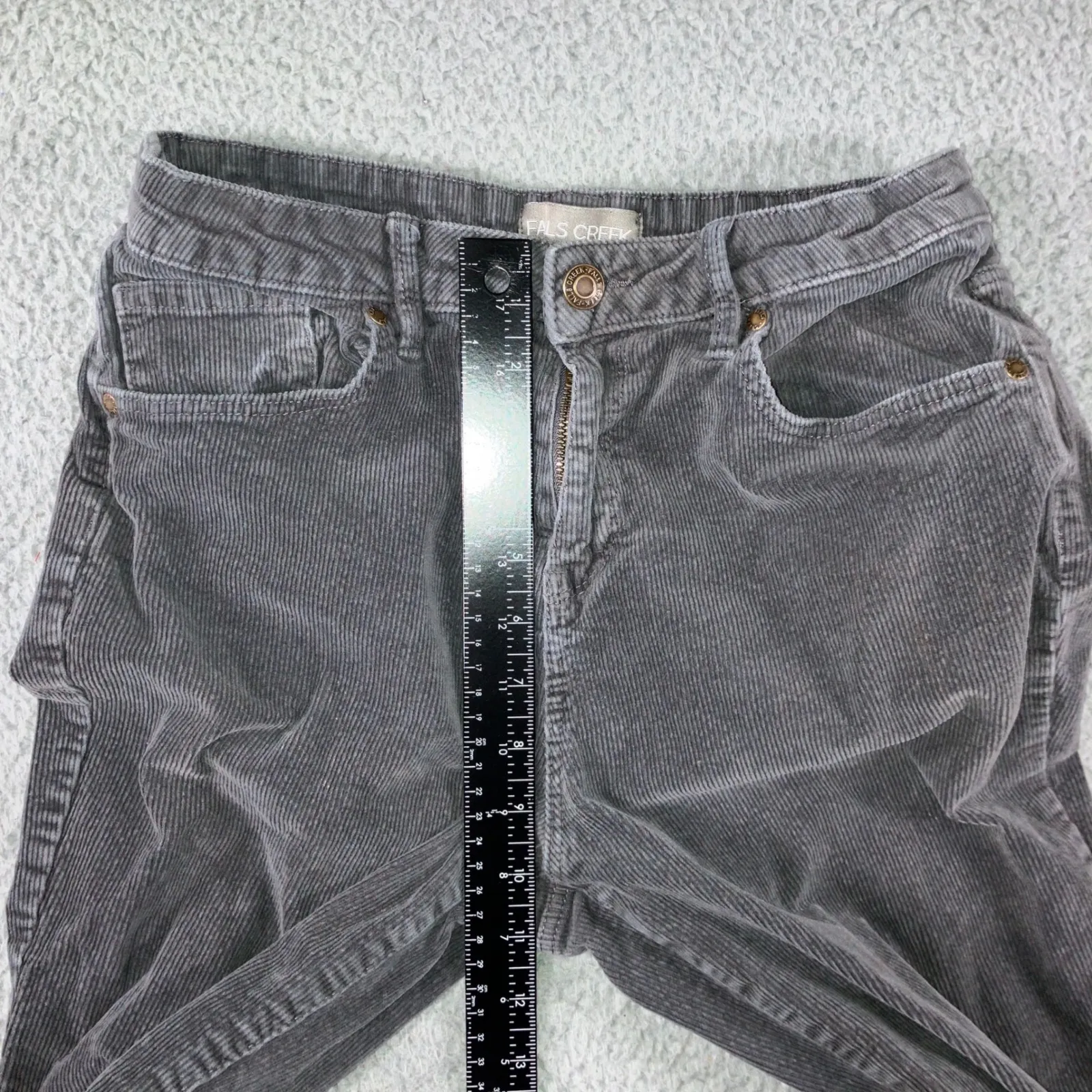 Corduroy Flare Leg Pants Women 8 Bootcut Casual Minimalist Timeless Classic - Image 4