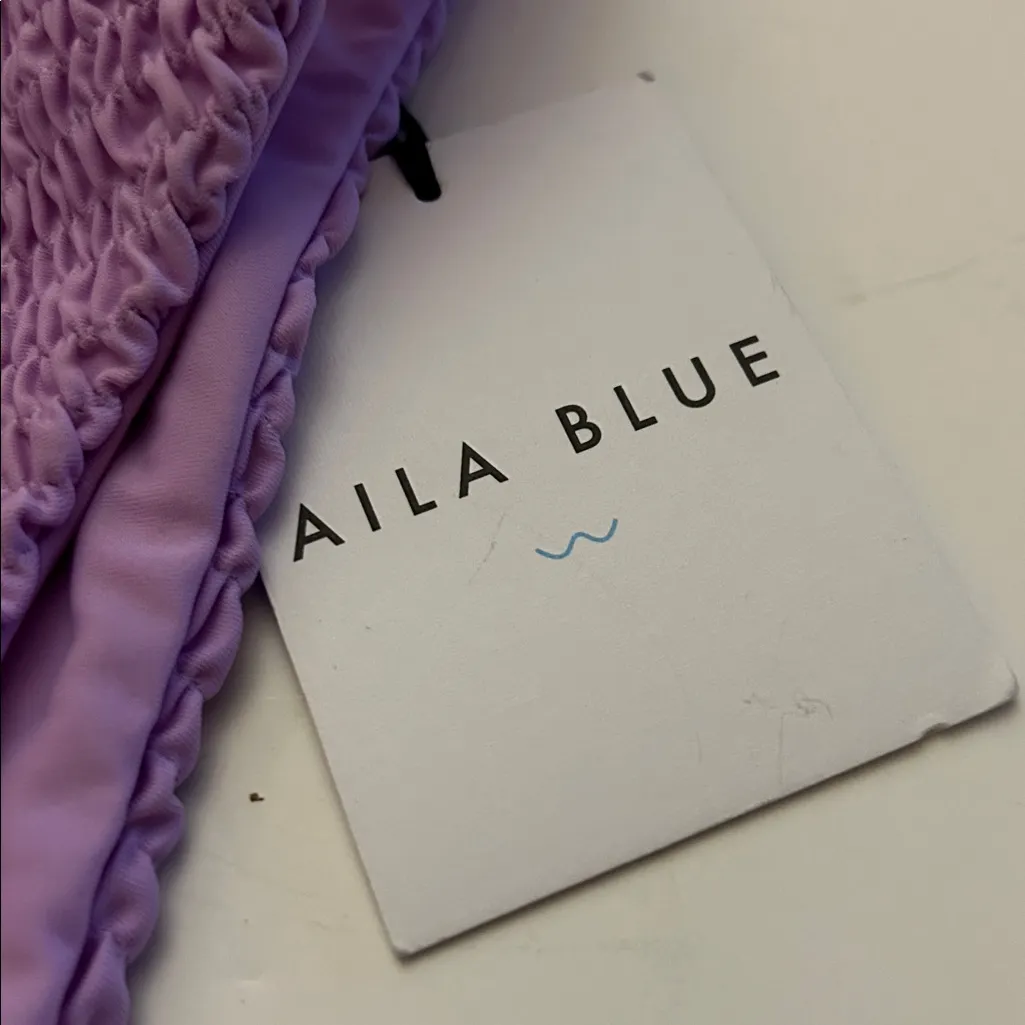 New Aila Blue Vica Bottom violet size large puckered style textured high cut - Image 5