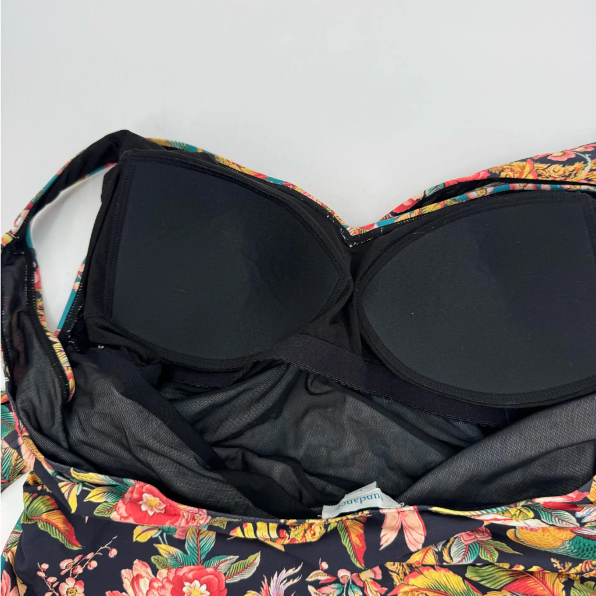 Sundance Radiant Swimsuit One Piece Wrap Tropical Floral Print Size L - Image 5