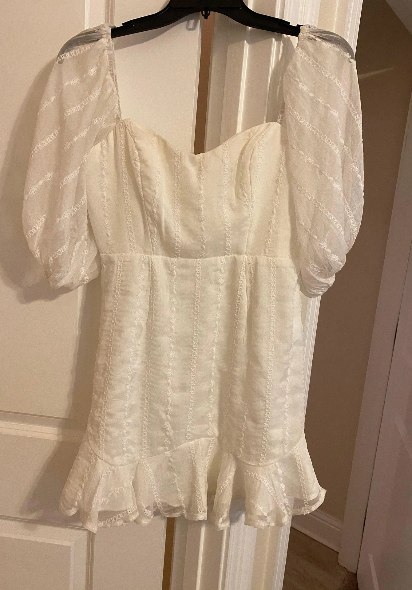 Blue Spero White Dress Size M - Image 3