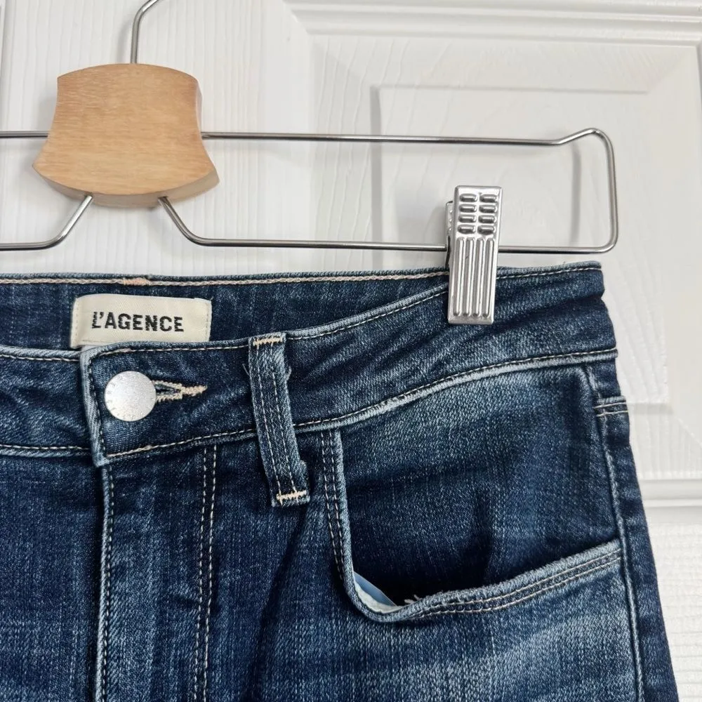 L'AGENCE Mariner High Line High Rise Skinny Jeans Distressed Size 26 - Image 9