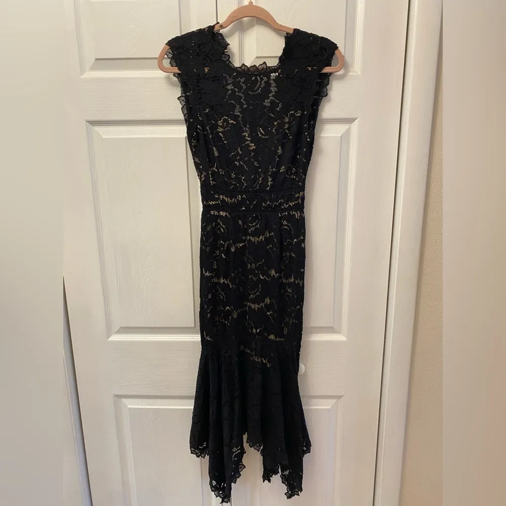 Saylor Marlee lace dress black lace dress size xs - Image 4