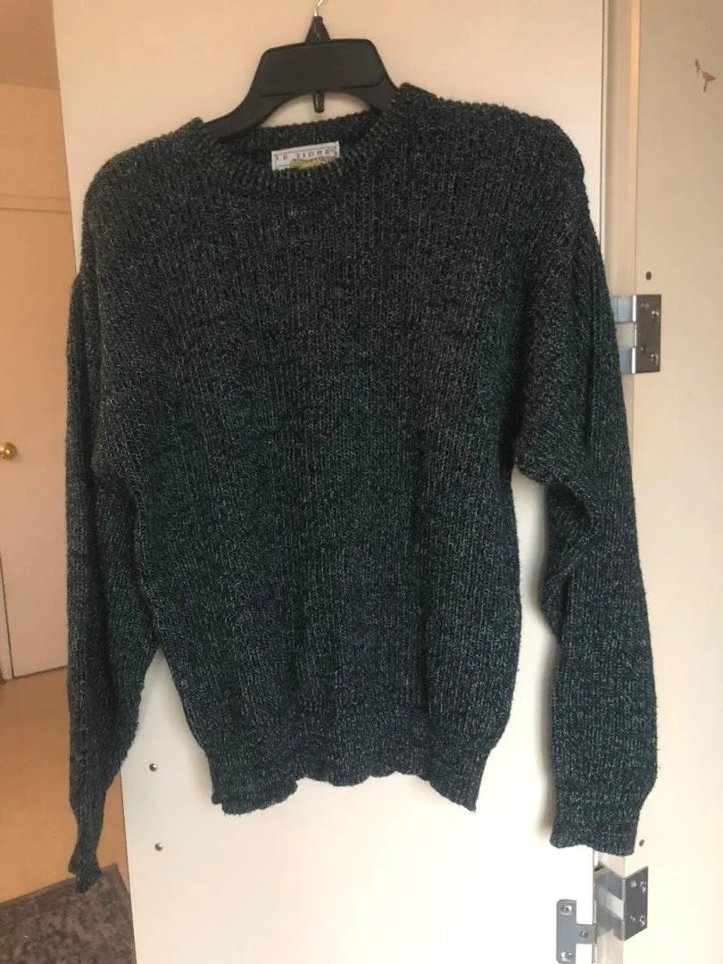Le Tiger Vintage Green Speckled Sweater Size M - Image 2