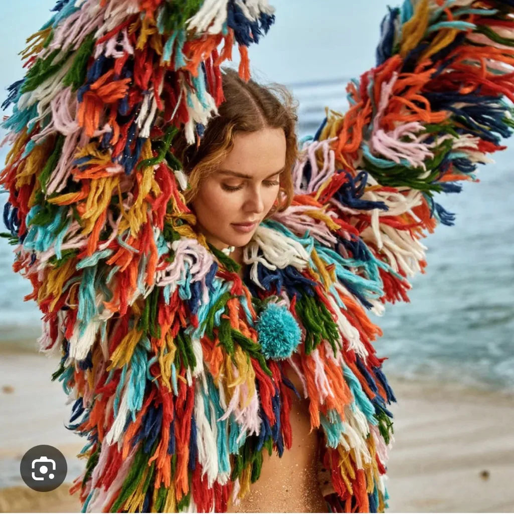 Andi Bagus  Cray - McCray Plush Shag Jacket, Sz S/M - Image 2