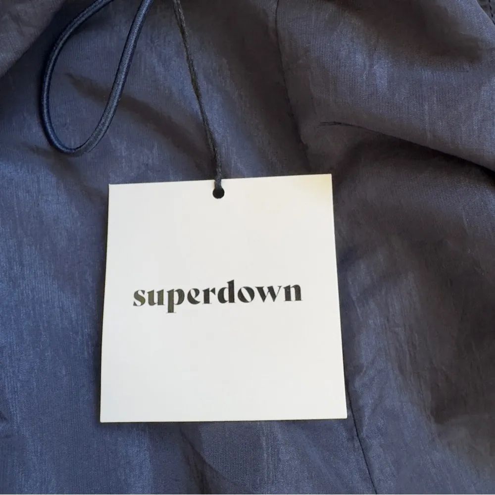 Revolve Superdown Ruby Parachute Pant Stylish Navy Cargo Pants adjustable waist - Image 11