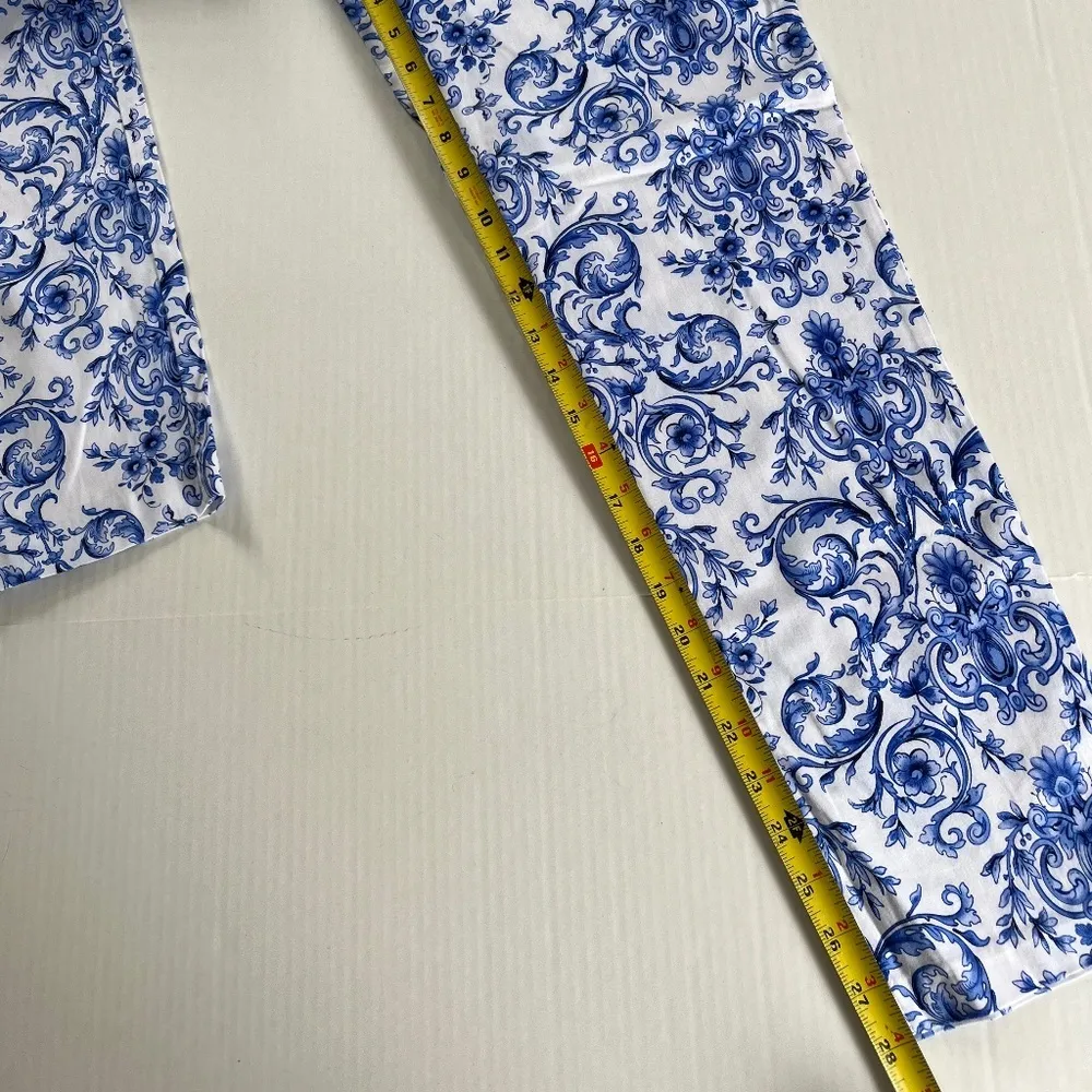 Forever 21 Sz M Capri White Skinny Low Rise Pants Pockets Casual‎ Summer - Image 11