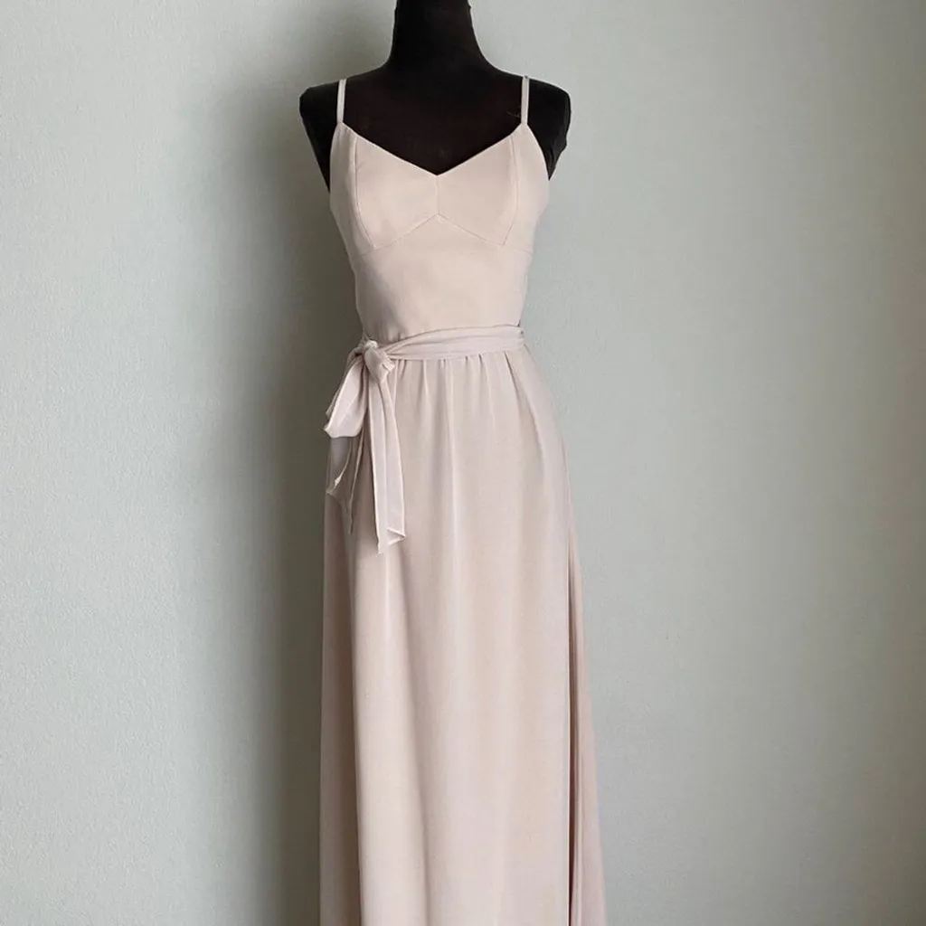 Ceremony by Joanna August sz M pink sweetheart‎ maxi wedding formal gown Size M - Image 2