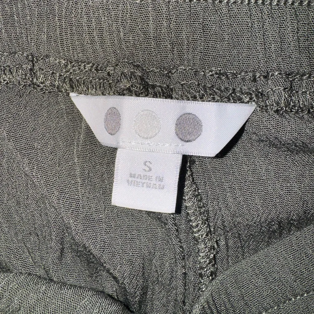 Three Dots Women's Forest Green Wide Leg Pants - Image 5