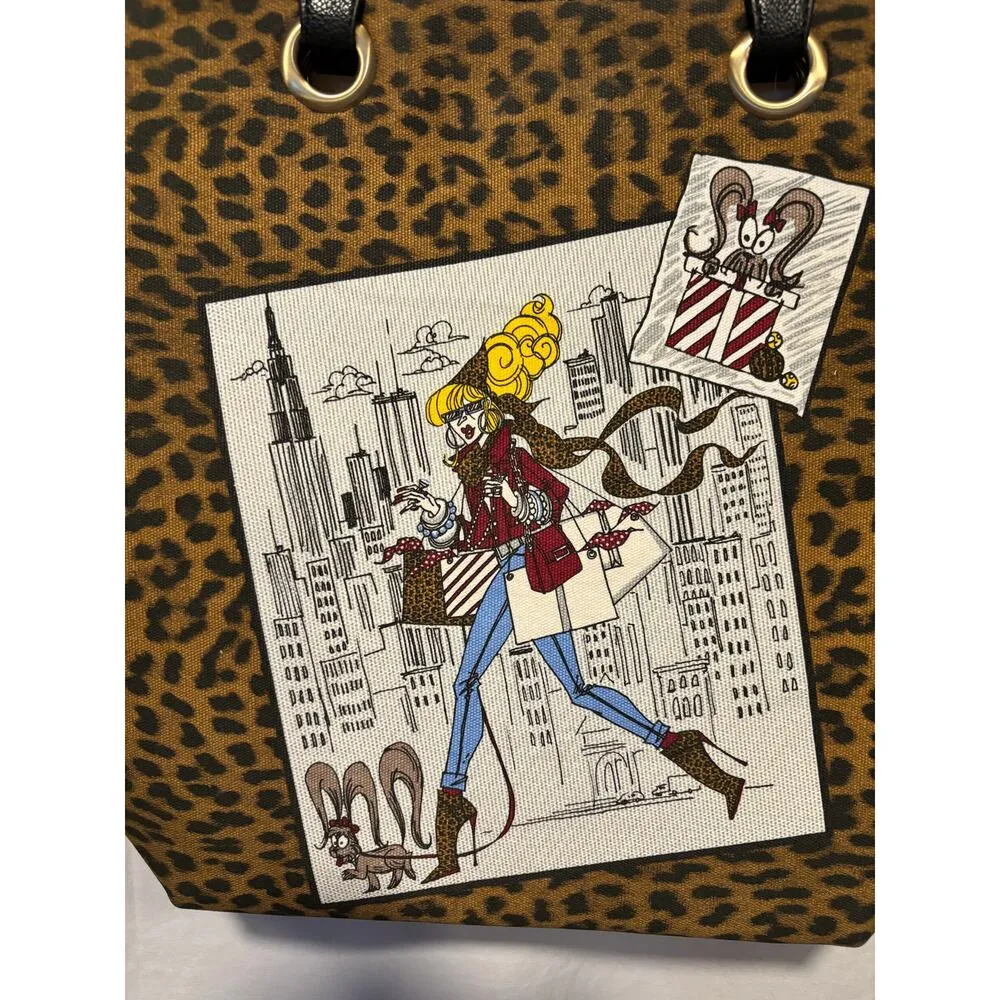 Chico's Chicos Leopard Tote Shopper Bag Jackie B Jewel Limited Edition NWT - Image 6