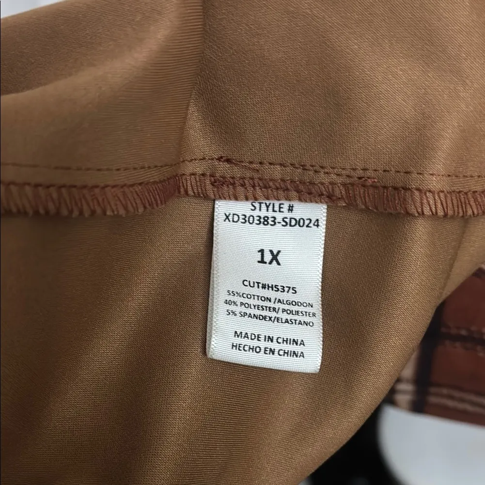 Potters pot Plaid Brown Women's Jacket - Image 3