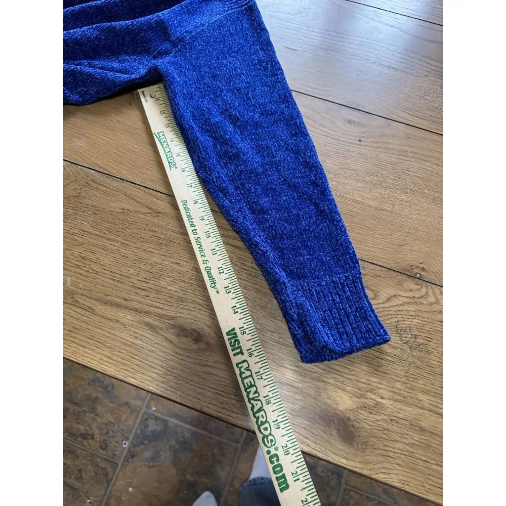 Lulu B Women Size Large Blue Knit Sweater Polyester Classic City Office Winter - Image 7