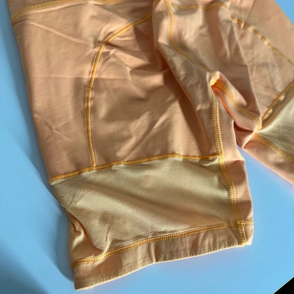 Lululemon Spinerette Orange Creamsicle Pop Biker Shorts Size 4 Athletic Gym Yoga - Image 8