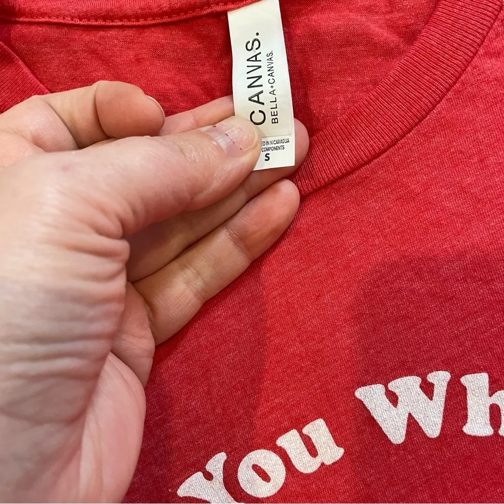 Friday + Saturday Tell You What I Want Christmas Tee - Image 3