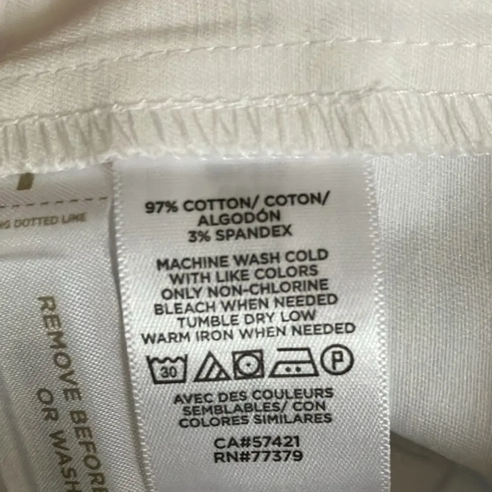 Ann Taylor Petite: White Mid Rise “The Crop” Pants- cotton blend- 10P - Image 10