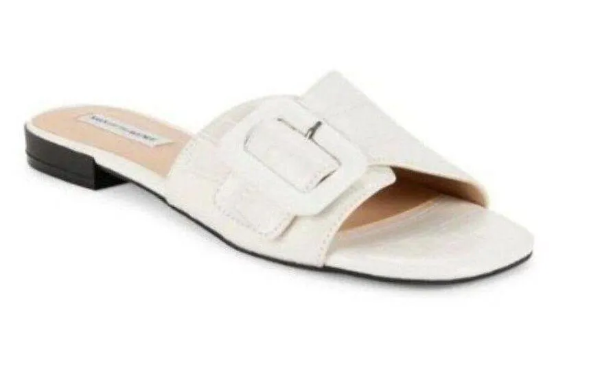 SAKS FIFTH AVENUE Brooklyn Croc Embossed Leather Sandals - Image 2