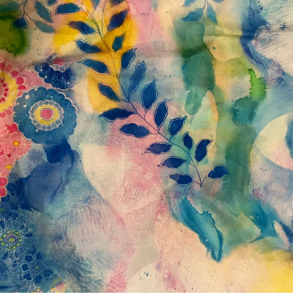 Womens Beach Swim Wrap Skirt Cover Up Ties On Side Bright Pastel M L 36” 38” 40 Blue Size L - Image 2