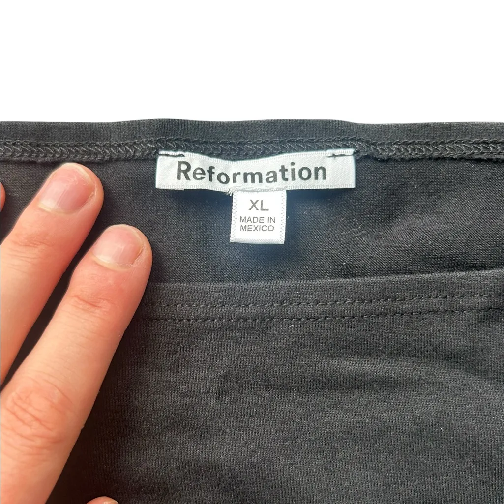 Reformation Black Tank Top Size XL NWOT - Image 2
