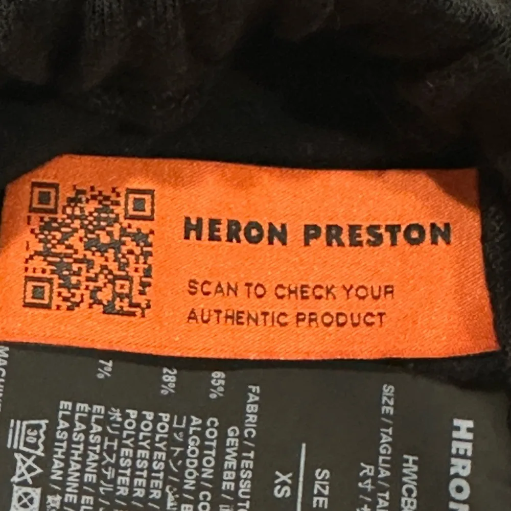 Heron Preston Flames Biker Shorts Size XS 5” Streetwear Sporty Chic Black Active - Image 10