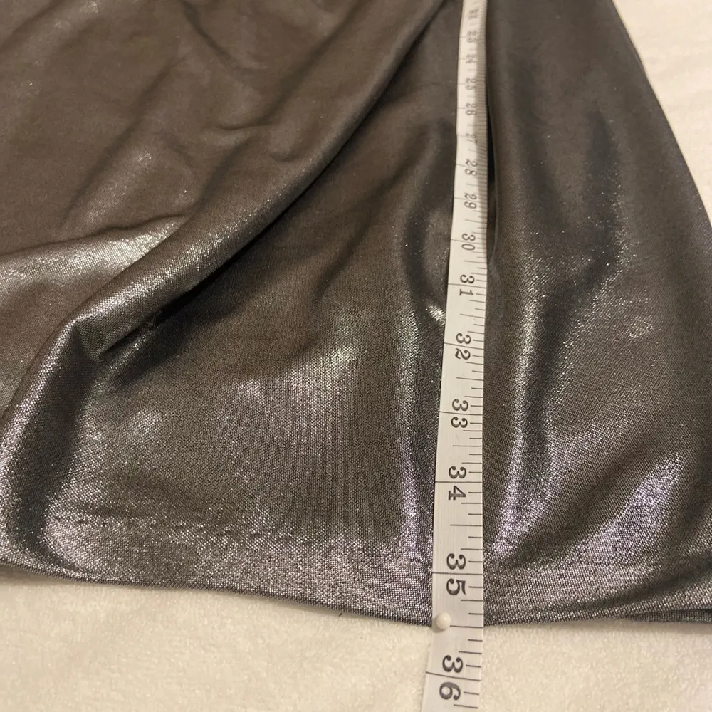 NWOT  One Shoulder Metallic Dress - Image 3