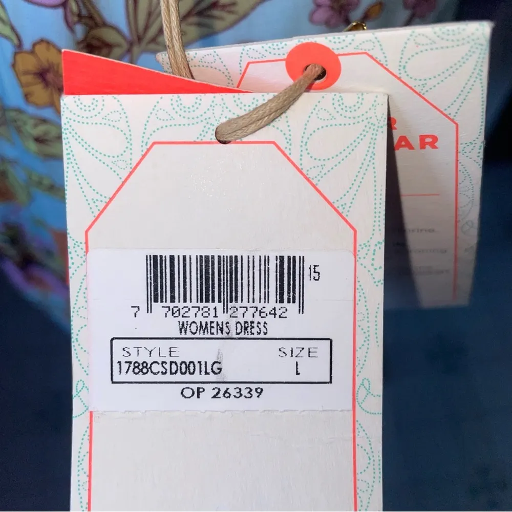 NEW Maaji Size L Bells and Nature Florentina Mini Dress Boho Floral Fairy - Image 11